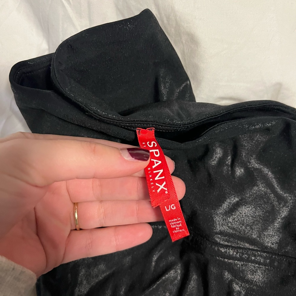 Spanx size Large kids leather legging